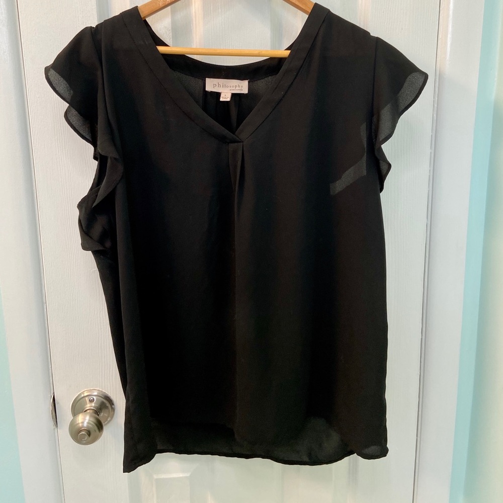 Never Worn- Philosophy flutter sleeve top